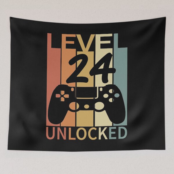 Item preview, Level 24 Unlocked Funny retro gaming designed and sold by nassertim.