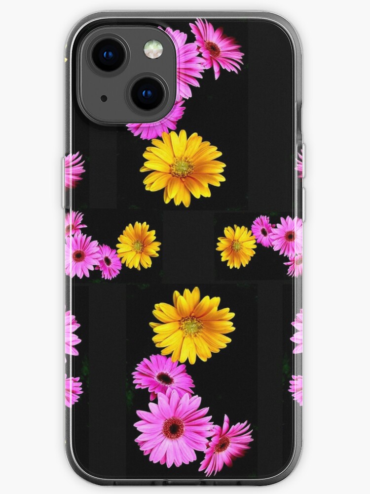 Funda de iPhone «Flores de gerberas rosas y amarillas» de TeAnne | Redbubble