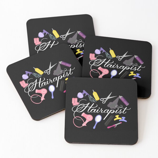 Item preview, Hairapist Hairdresser Hair Stylist Barber Design On Black designed and sold by Gsallicat.
