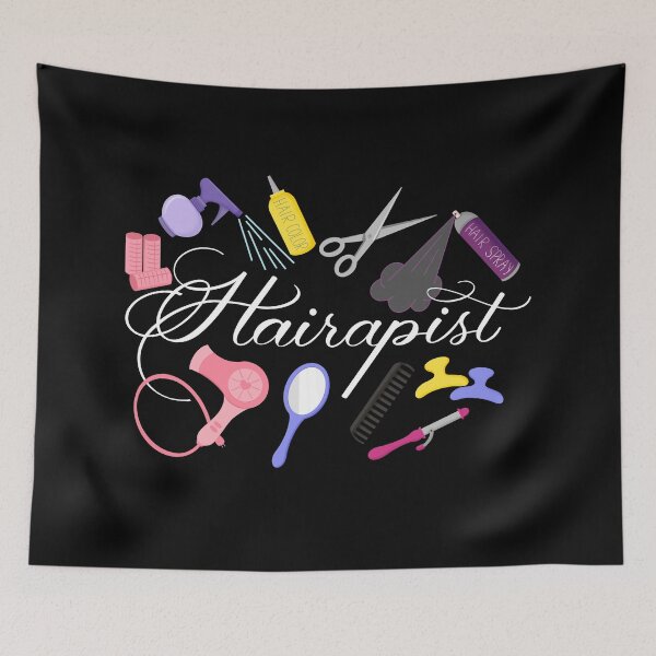 Item preview, Hairapist Hairdresser Hair Stylist Barber Design On Black designed and sold by Gsallicat.