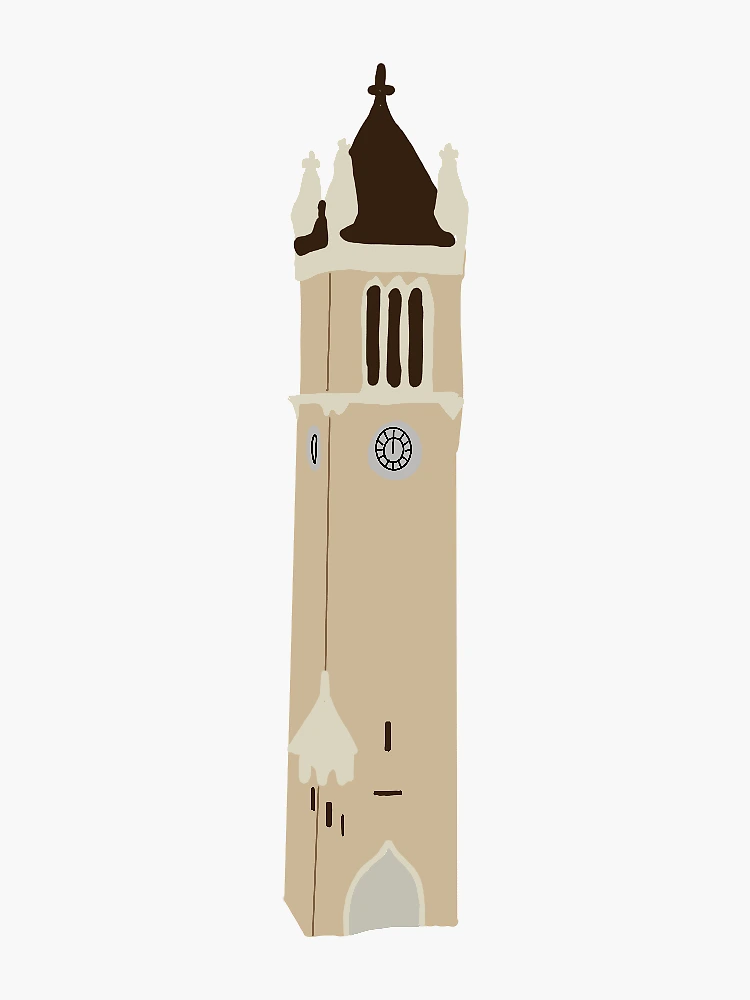 Iowa state Campanile | Sticker