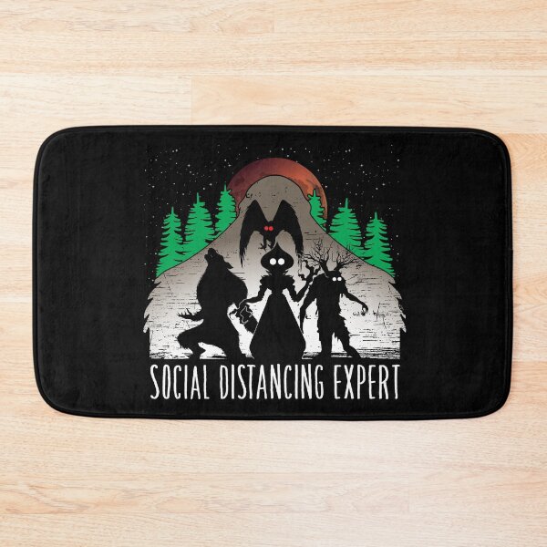 Item preview, Social Distancing Expert - Funny Bigfoot, Mothman, Flatwoods Monster, Dogman, Wendigo Gift designed and sold by NatIntrovertSoc.