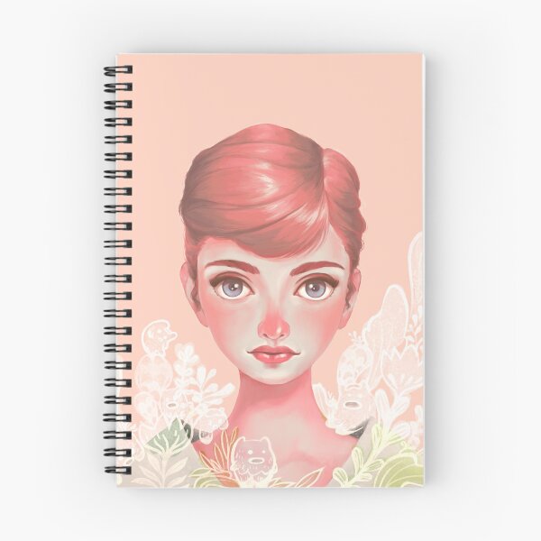 Artikelvorschau, Audrey Hepburn mit kleinen Freunden entworfen und verkauft von SingDoodle.