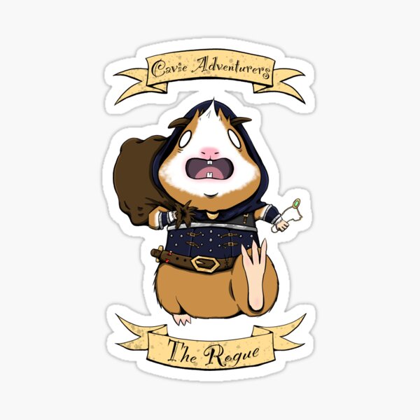 Cavie Adventurers - The Rogue Sticker