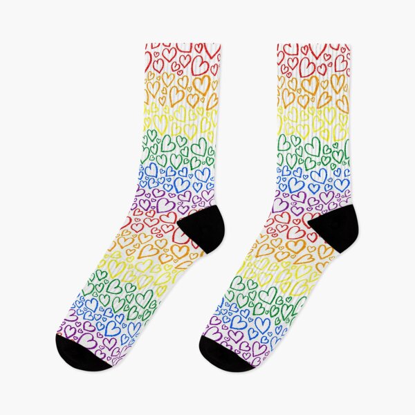 Item preview, Gay Pride Hearts Pattern designed and sold by JustGottaDraw.