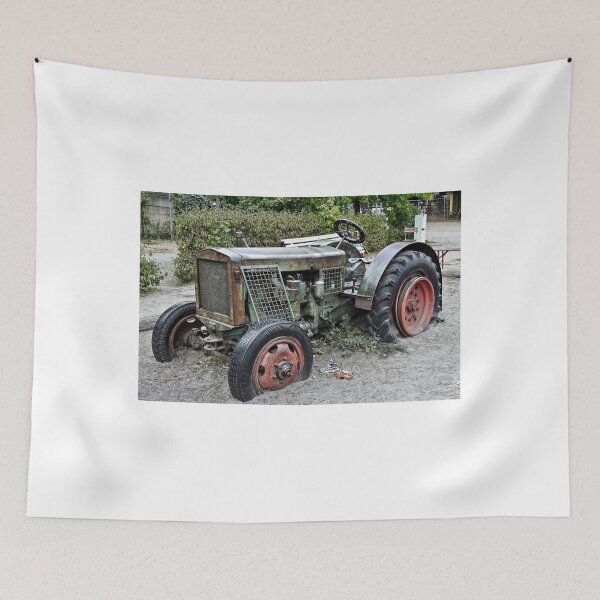 Item preview,  Tractor in the grave yard, tractor cemetery. designed and sold by Pennylanemerch.