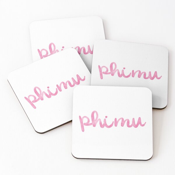 Item preview, Pink Water Color Phi Mu designed and sold by maggiearie.