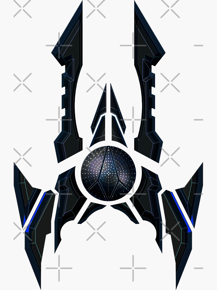 Thumbnail 3 of 3, Sticker, Patho Blasta Ship V3 designed and sold by PathoBlasta.