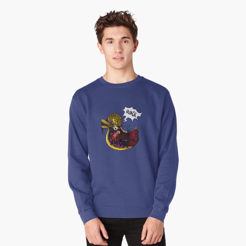 rubber. Pullover Sweatshirt