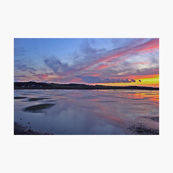 Sunset over Salthouse Marshes Photographic Print