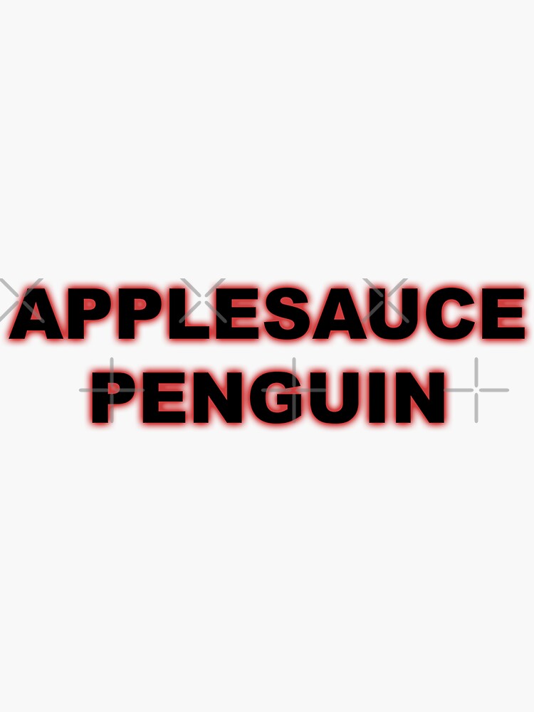 "Applesauce penguin brother" Sticker by acristinaarts Redbubble
