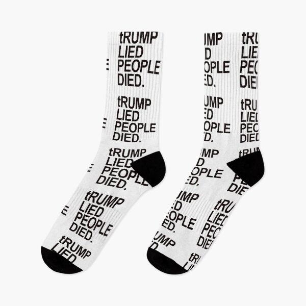 Item preview, tRump Lied People Died (black font) designed and sold by Thelittlelord.