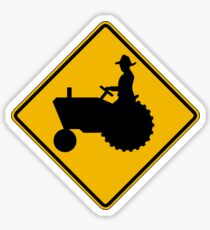Farm Machinery Traffic, Warning Sign, USA Sticker