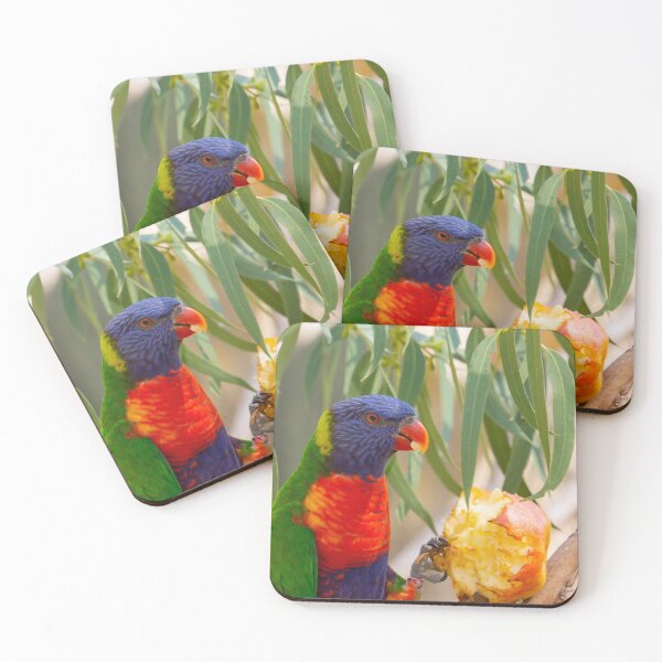 Item preview, Rainbow lorikeet eating apple. designed and sold by Anne Scantlebury.
