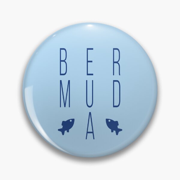 Item preview, Bermuda Fish Modern Bold Block Text Light-Color designed and sold by TinyStarAmerica.