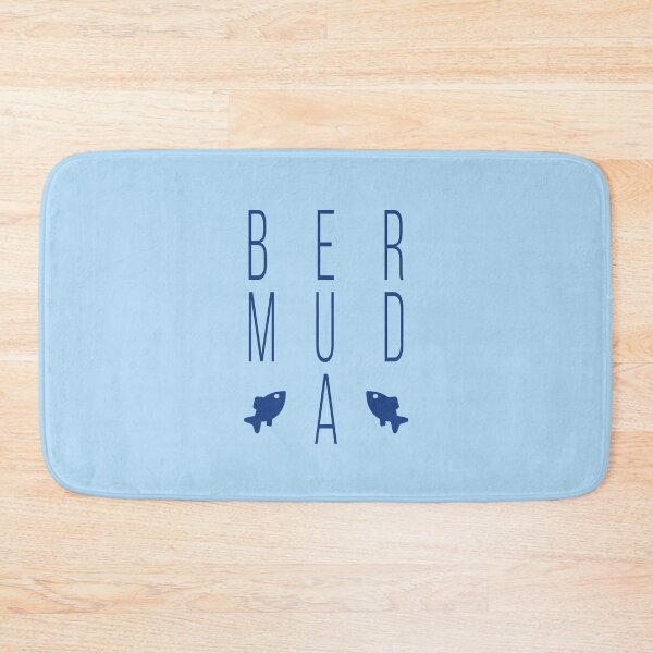 Item preview, Bermuda Fish Modern Bold Block Text Light-Color designed and sold by TinyStarAmerica.