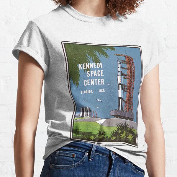 Kennedy Space Center Vintage Retro Patch Classic T-Shirt
