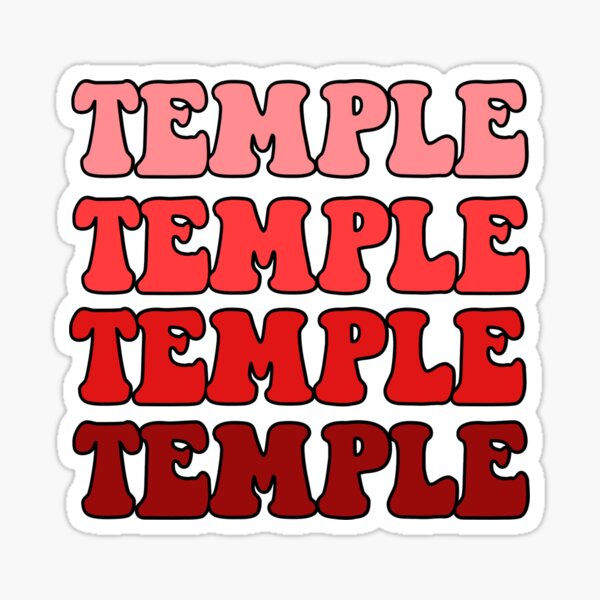 Sheet Type 3-1 Temple University Owls NCAA Sticker Vinyl Decal Laptop Water Bottle Car Scrapbook
