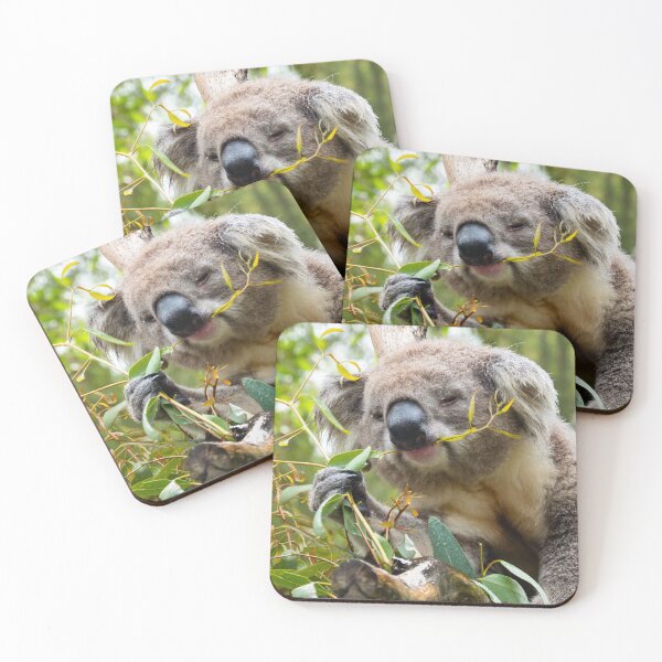 Item preview, Koala eating gum leaves. designed and sold by Anne Scantlebury.