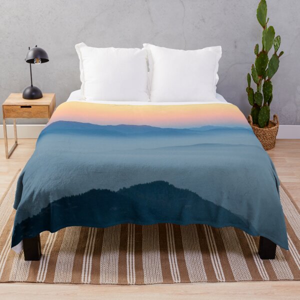 Item preview, Sunrise over misty mountain range designed and sold by wjrtapp.