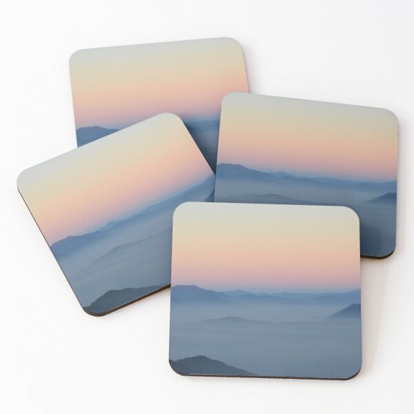 Item preview, mountains peaking through mist at sunrise designed and sold by wjrtapp.