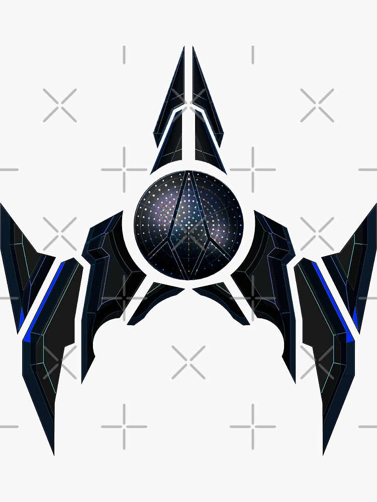 Thumbnail 3 of 3, Sticker, Patho Blasta Ship V2 designed and sold by PathoBlasta.