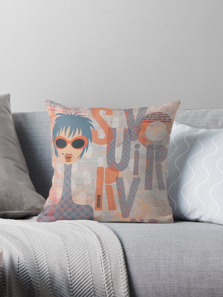 Thumbnail 1 of 4, Pillow, Survivor designed and sold by 6256design.