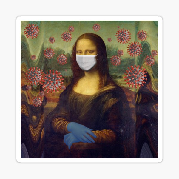 Mona Lisa Coronavirus Virus Protection Measure, RBSSG Sticker