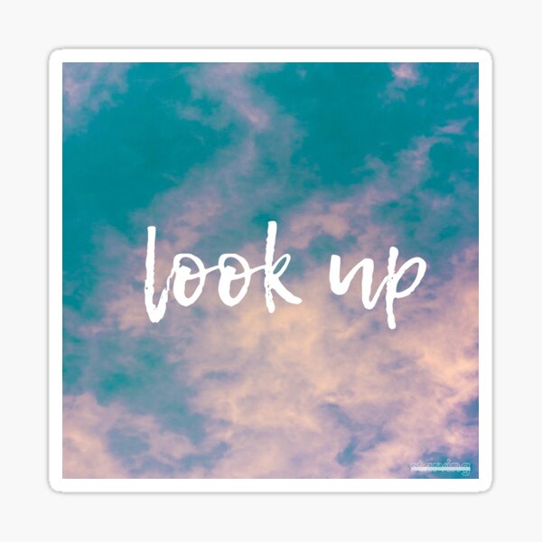look up Sticker