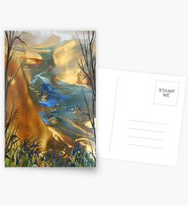The Beginning - Encaustic Painting Postcards