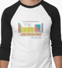 Periodic Table of the Elements Men's Baseball ¾ T-Shirt