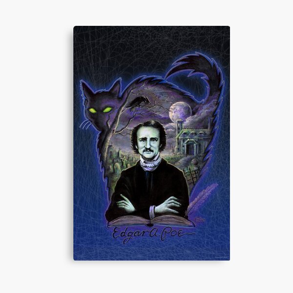 Edgar Allan Poe Gothic Canvas Print