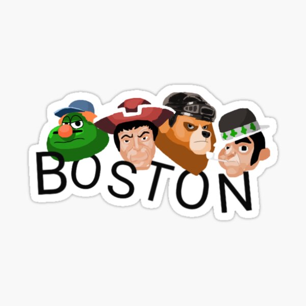 Boston Guy Sport Teams Fan Patriots Celtics Bruins Red Sox Vinyl Sticker  Decal