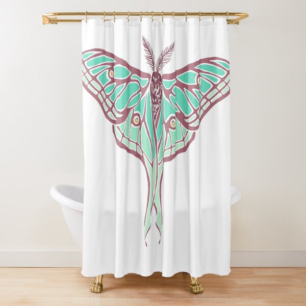 Spanish Moon Moth Shower Curtain