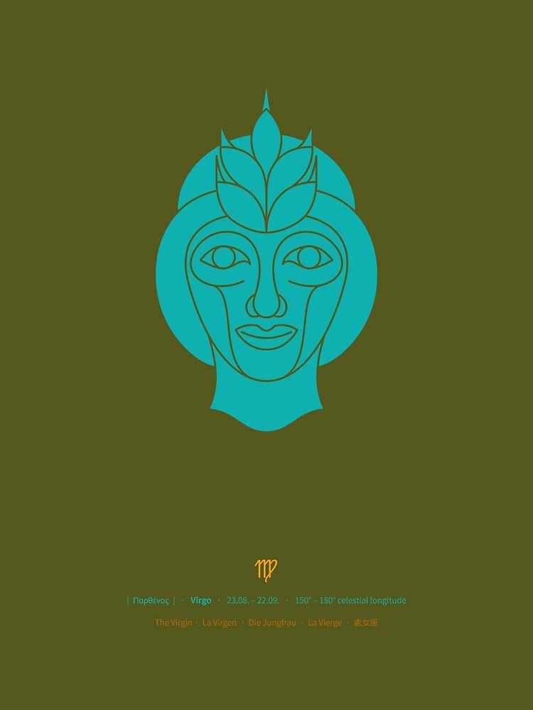 Virgo Zodiac / Virgin Star Sign Poster by Thoth-Adan