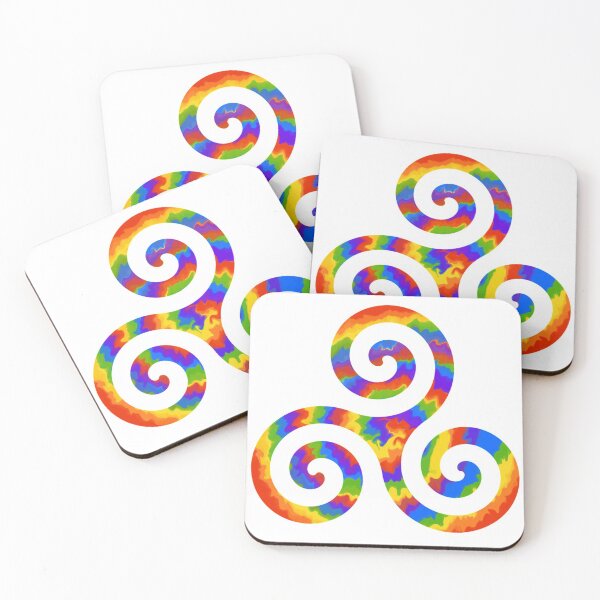 Item preview, Celtic Triskele Colorful Rainbow designed and sold by NYXFN.