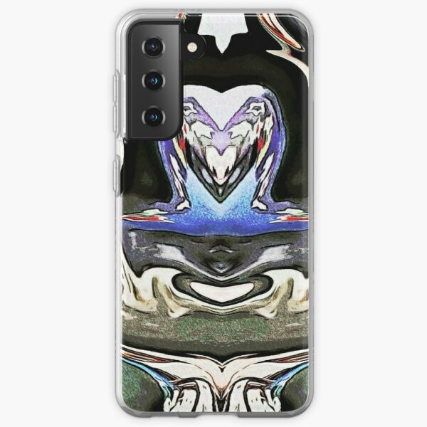 Strange Bird Red Eyed winged Creature Samsung Galaxy Soft Case