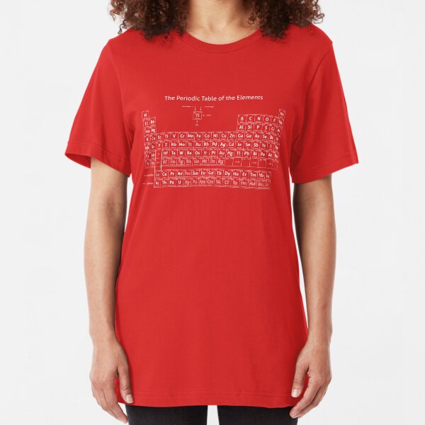 The Periodic Table of the Elements Slim Fit T-Shirt