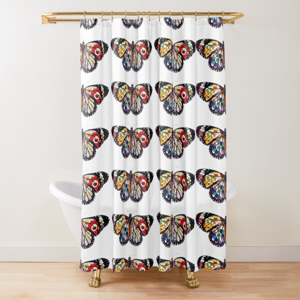 Taskashi Butterfly. Shower Curtain