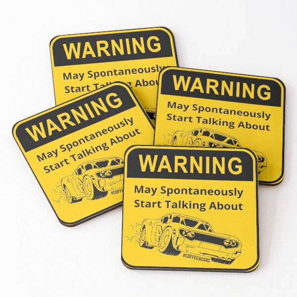 Item preview, Coffee & Cars - Warning - Car guy designed and sold by James Cruickshank.