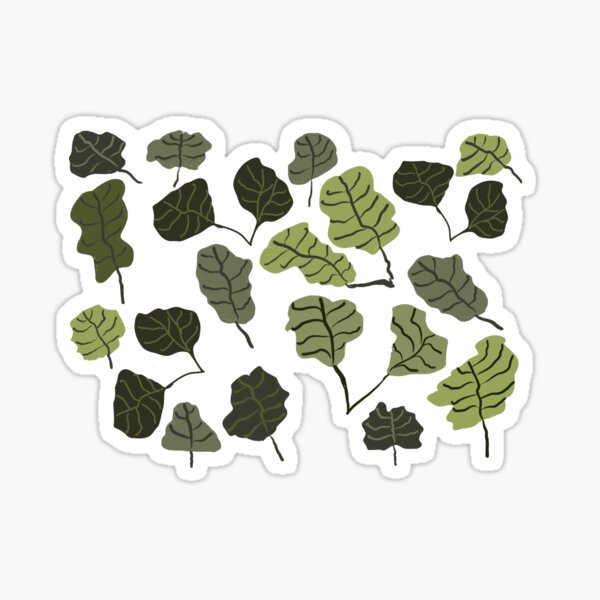 Big green leaves Sticker
