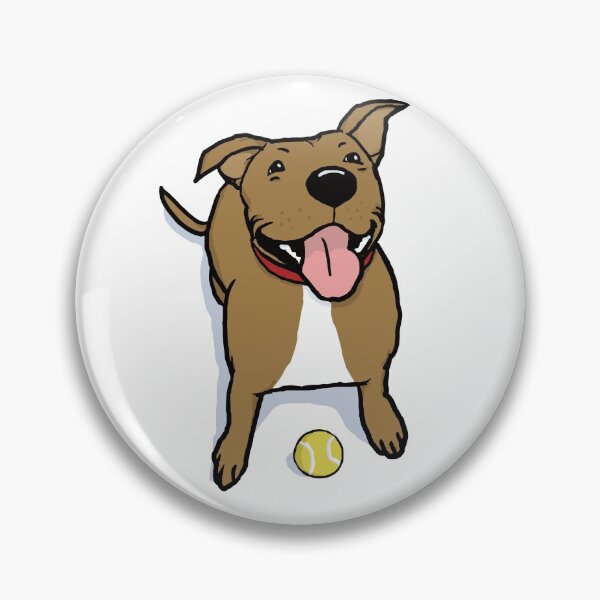 Item preview, Happy Brown Dog with Tennis Ball | Cute Cartoon Canine designed and sold by Jenn Inashvili.