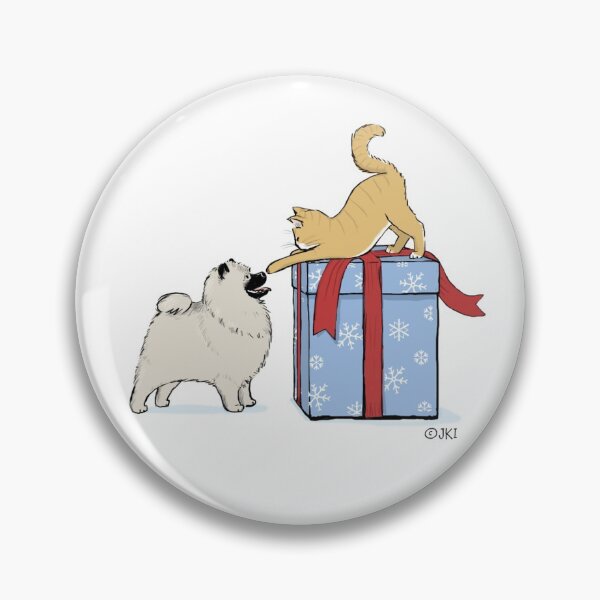 Item preview, Keeshond Puppy and Kitten designed and sold by Jenn Inashvili.