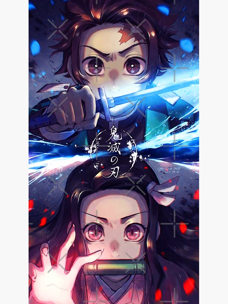 "Tanjiro X Nezuko" Sticker by seption17 | Redbubble