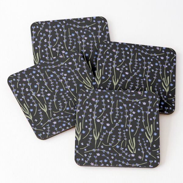 Item preview, Blue Watercolor Floral Pattern designed and sold by AnastasiaDesign.