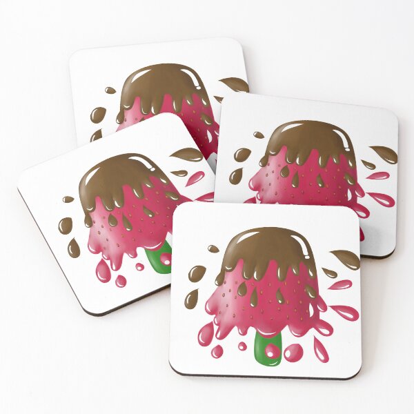 Item preview, Chocolate Strawberry Print designed and sold by CozyArtCo.