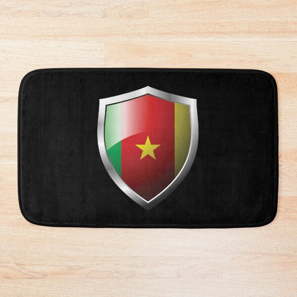 Item preview, Strong Cameroon Flag Shield Country designed and sold by HelloFromAja.