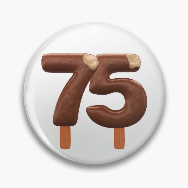 Item preview, 75 Ice Cream Seventy Five Number 3d Chocolate designed and sold by HelloFromAja.