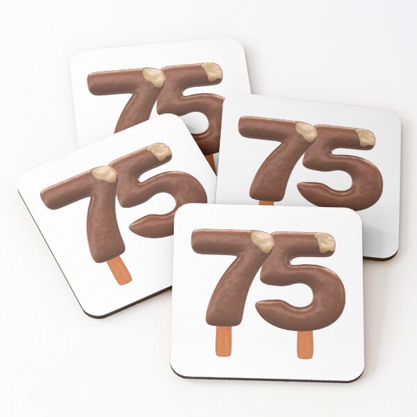 Item preview, 75 Ice Cream Seventy Five Number 3d Chocolate designed and sold by HelloFromAja.