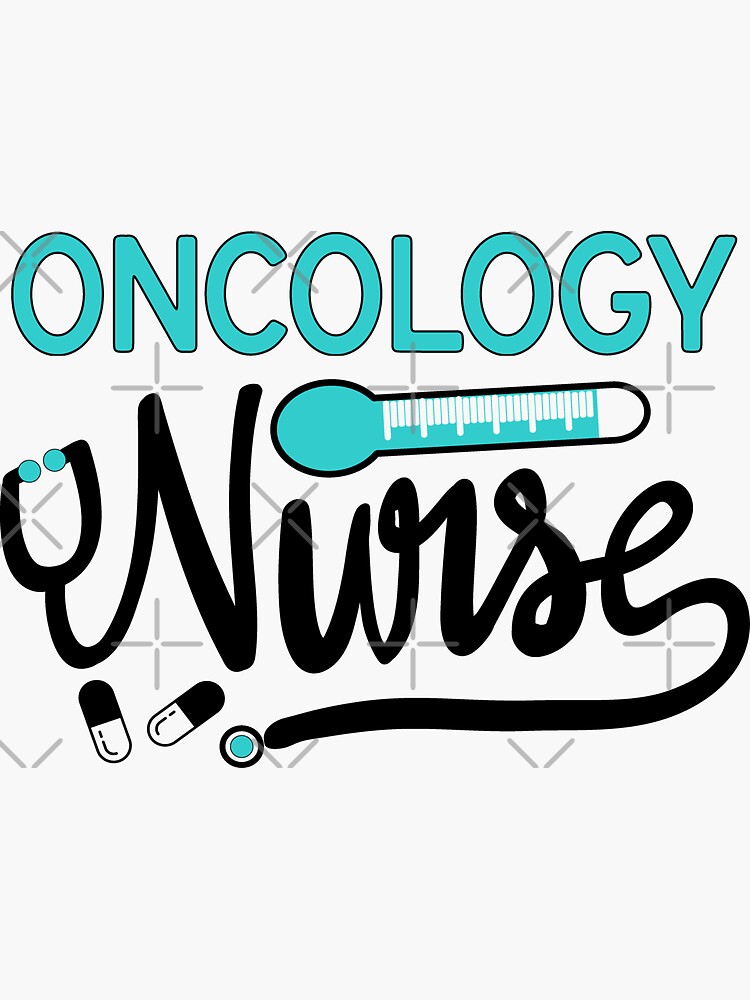 "Oncology Nurse Stethoscope Chemo Nursing Gift" Sticker by Lanecarter
